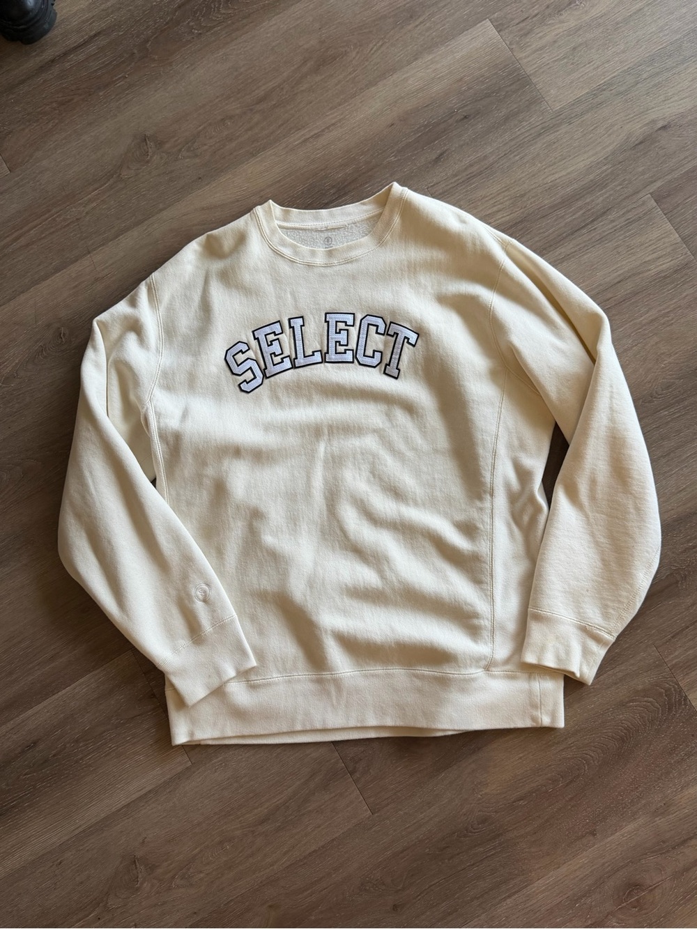 Logo Crewneck Sweater in Cream